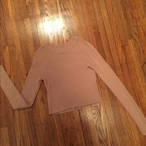 Blush Cropped Sweater